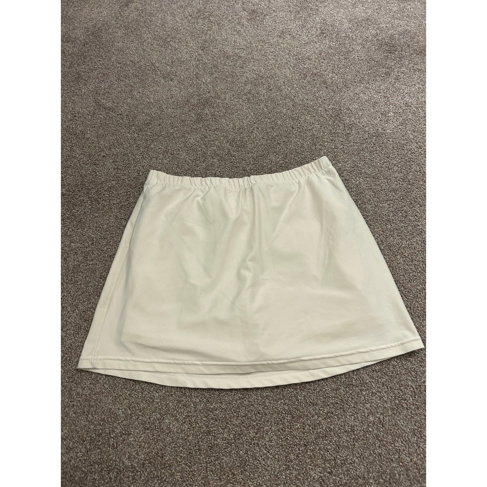 Nike Tennis Sexy Skirt Womens Medium Cream Excellent Dri-FIT Athletic Skort - Picture 7 of 7